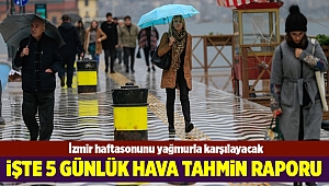 İzmir hafta sonunu yağış altında karşılayacak