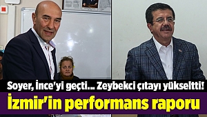 İzmir'in performans raporu: Soyer, İnce'yi geçti... Zeybekci çıtayı yükseltti!
