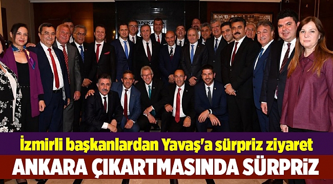 İzmirli başkanlardan Yavaş'a sürpriz ziyaret