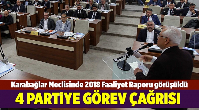 Karabağlar Meclisinde 2018 Faaliyet Raporu görüşüldü