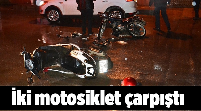 Ödemiş'te iki motosiklet çarpıştı