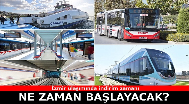 Otobüs, tramvay, metro, izban, vapur saat kaçta indirimli olacak?