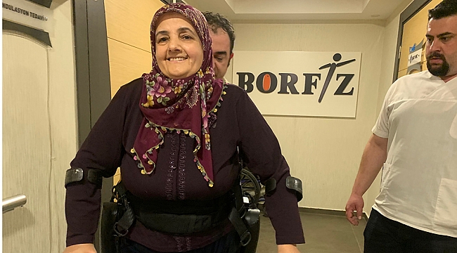 Robotik cihazla yeniden yürüdü