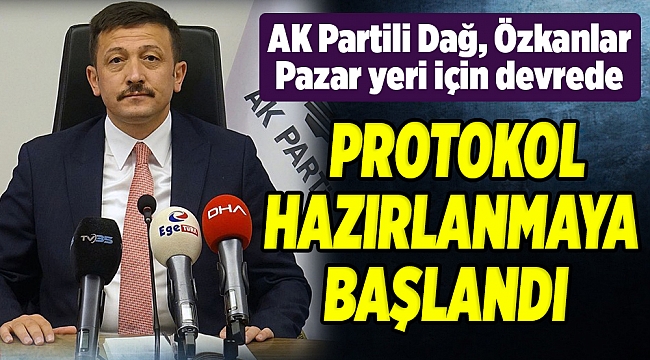 AK Partili Dağ, Özkanlar Pazar yeri için devrede