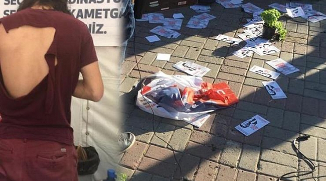 CHP’nin seçim çadırına saldırı!