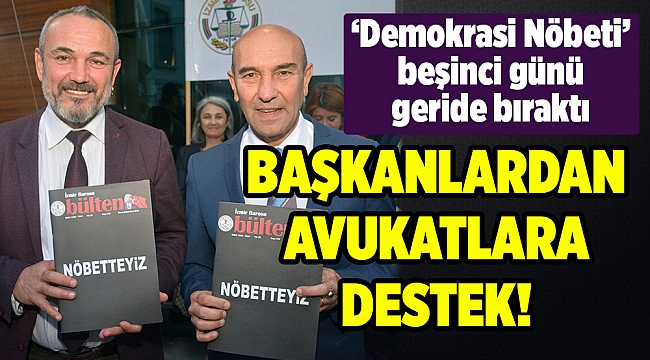 Demokrasi nöbetine yerel yönetimlerden destek