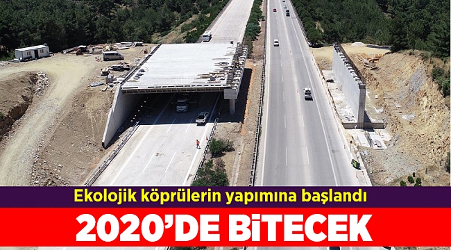 Ekolojik köprülerin yapımına başlandı