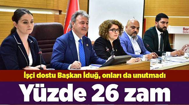 İşçi dostu Başkan İduğ, onları da unutmadı
