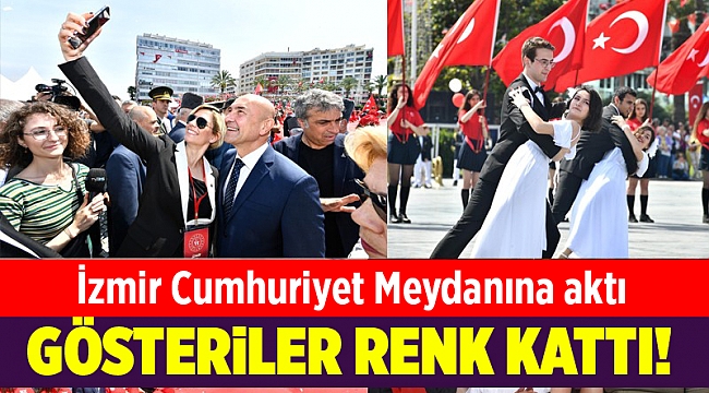 İzmir Cumhuriyet Meydanına aktı
