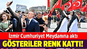 İzmir Cumhuriyet Meydanına aktı