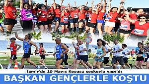 İzmir'de 19 Mayıs Koşusu Coşkuyla Yapıldı