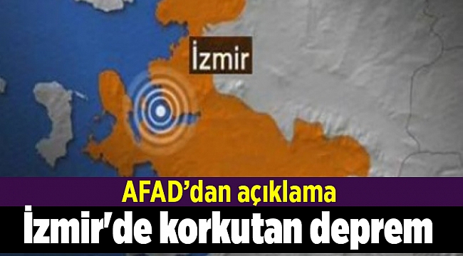 İzmir'de korkutan deprem
