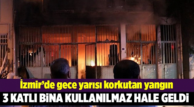 İzmir'de mobilya atölyesinde yangın