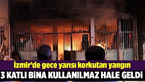 İzmir'de mobilya atölyesinde yangın