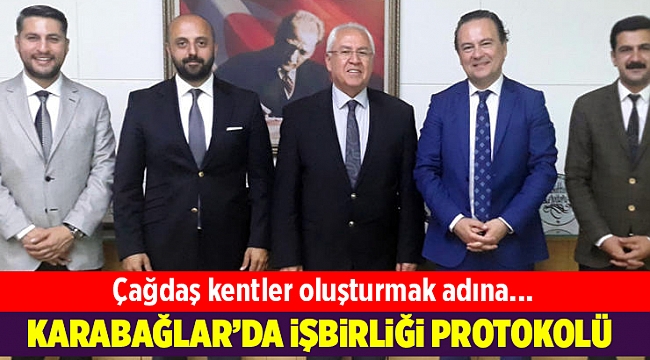 Karabağlar Belediyesi ile Harita ve Kadastro Mühendisleri Odası arasında işbirliği protokolü