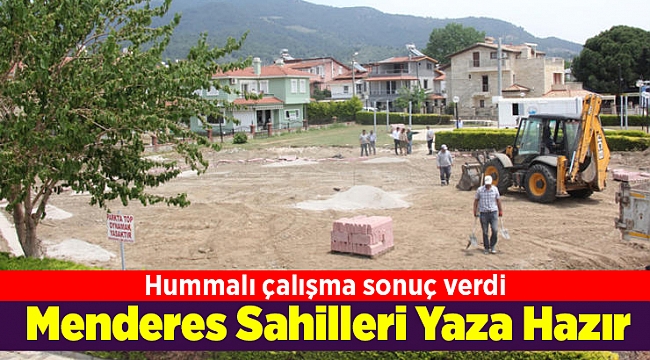 Menderes Sahilleri Yaza Hazır