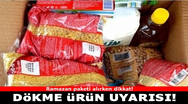 Ramazan paketi alırken dikkat!