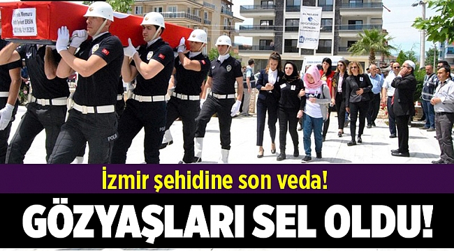 Şehit polis memuru Fatih Şevket Ersin için gözü yaşlı son görev
