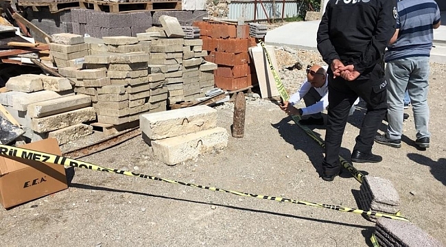 Şehrin göbeğinde top mermisi bulundu