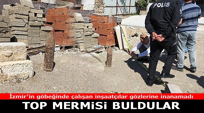 Şehrin göbeğinde top mermisi bulundu
