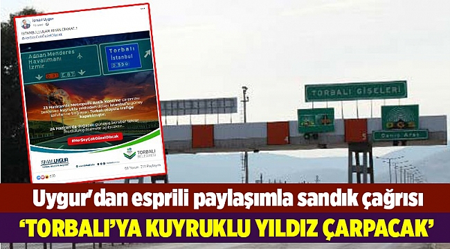 Uygur&#039;dan esprili paylaşımla sandık çağrısı