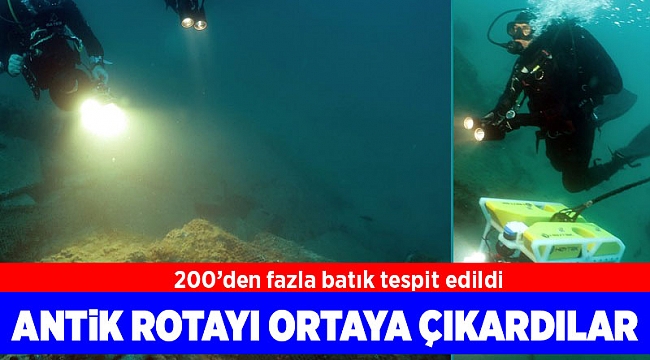 Antik rotayı ortaya çıkardılar