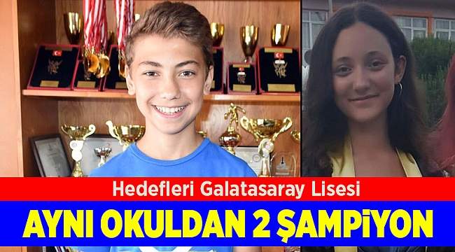 Aynı okuldan iki LGS şampiyonu çıktı