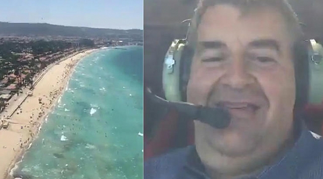 Başkan Ekrem Oran havadan denetledi