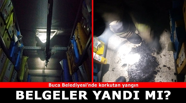 Buca Belediyesi’nde korkutan yangın