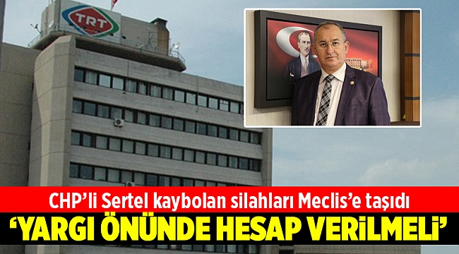CHP’li Sertel kaybolan silahları Meclis’e taşıdı