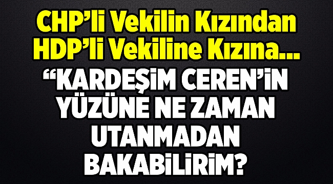 CHP'li vekilin kızından, HDP'li vekilin kızına destek mesajı