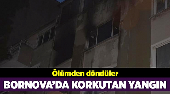 İzmir'de apartman dairesinde yangın korkuttu