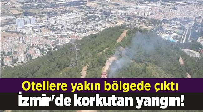 İzmir&#039;de korkutan yangın!