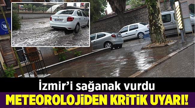İzmir'de sağanak yaşamı olumsuz etkiledi
