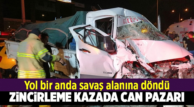İzmir'de zincirleme kaza: 4 yaralı