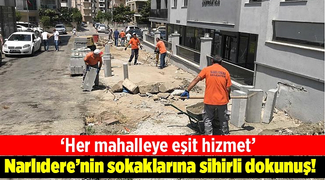 Narlıdere’nin sokaklarına sihirli dokunuş!