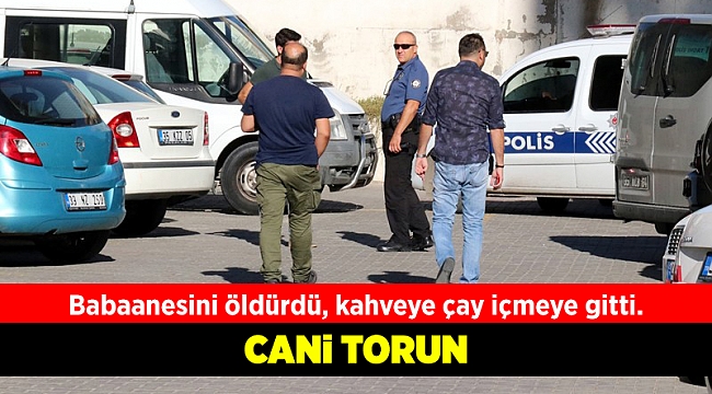 Babaannesini öldürdü, kahveye çay içmeye gitti