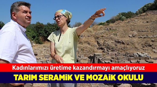 Başkan Oran Erythrai kazı çalışmalarını gezdi