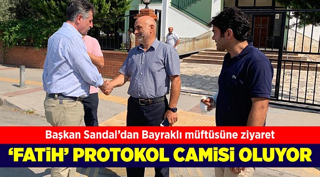 Başkan Sandal'dan Bayraklı müftüsüne ziyaret