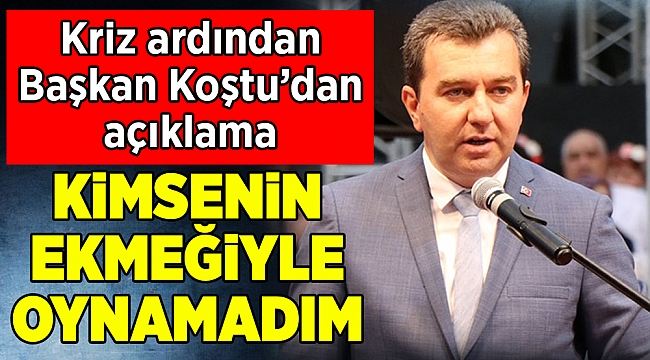 Bergama Belediyesi’nde yaşanan krizin ardından Başkan Koştu’dan açıklama