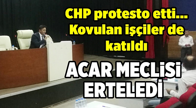 CHP'den protesto: Aliağa'da meclis yapılamadı