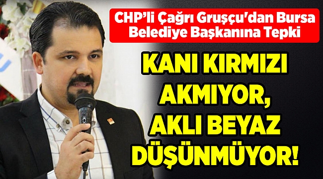 CHP’li Çağrı Gruşçu'dan Bursa Belediye Başkanına Tepki