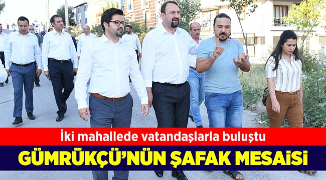 Çiğli’de masai Uğur Mumcu Mahallesinde başladı