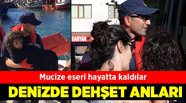 Denizde dehşet anları