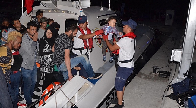 Dikili'de 42 kaçak yakalandı