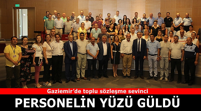 Gaziemir Belediyesi'nde toplu sözleşme sevinci