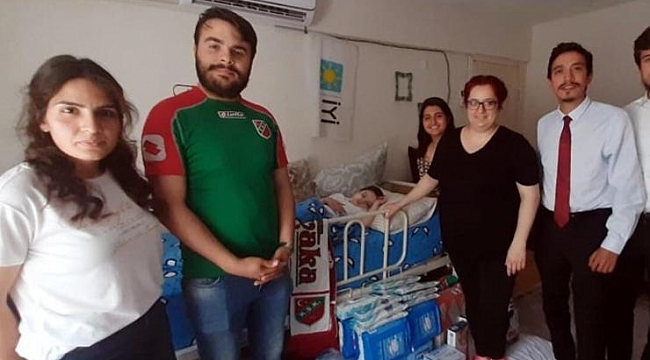 İstiklal'e temizlik ürünleri yardımı