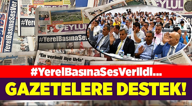 İzmir Büyükşehir'de yerel basın önergesi...