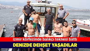 İzmir Körfezinde balıkçı teknesi battı