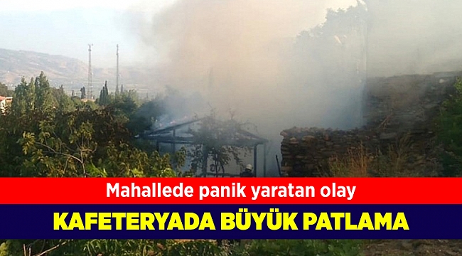Kafeteryada tüp patladı